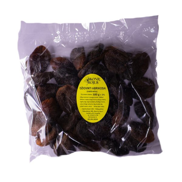Abrikosai natūralus Premium500g.