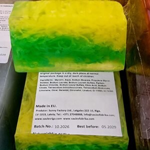 Citrinos Mojitos skonio rankų darbo sveriamas muilas 100 g.