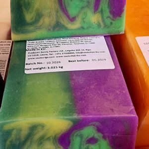 Levandos-Bergamoto rankų darbo muilas100g.